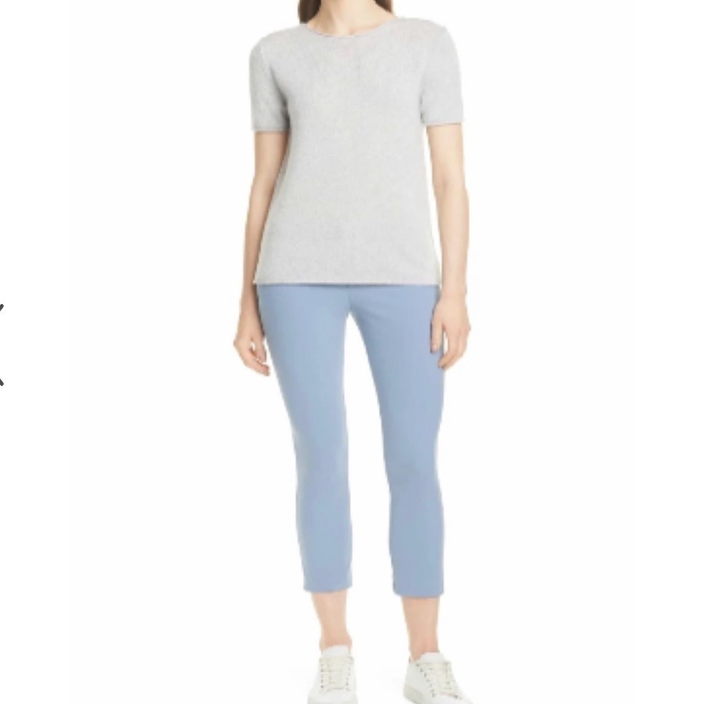 THEORY Classic Skinny Pant Performance Tech size 6 light baby blue (6907)